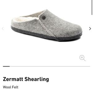 Birkenstock Zermatt Shearling Wool Gray Slipper (NWT)